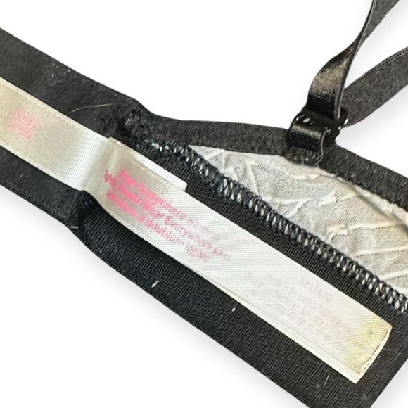 PINK VICTORIA’S SECRET Women’s Black White Logo Print Wear Everywhere Wireless L - Picture 4 of 5